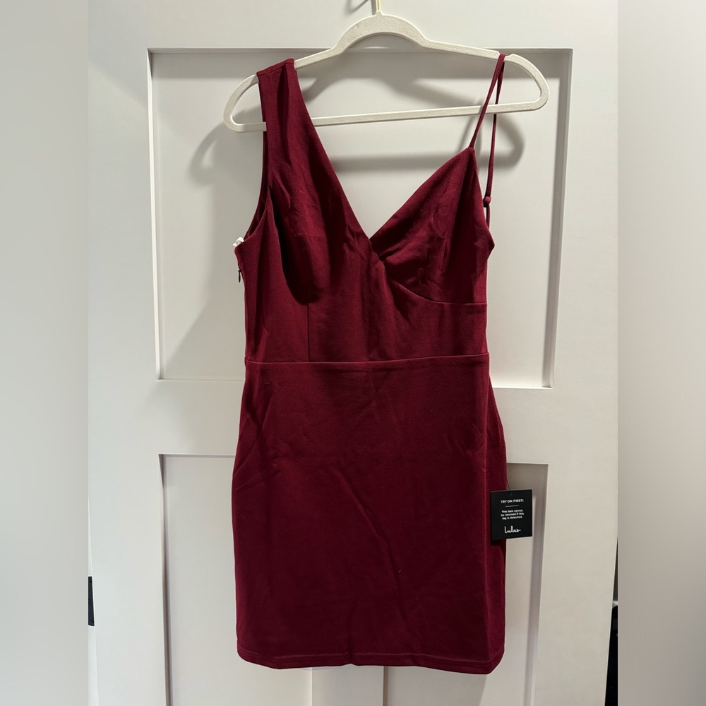 Lulus Asymmetrical Bodycon Dress Sz L
